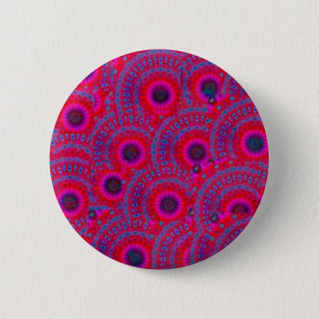 MODERNES MANDALA ROSE FARBE PINK BUTTON (Vorderseite)