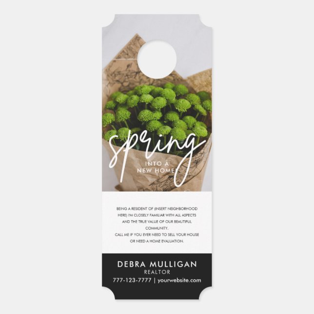 Modernes Marketing für Real Anwesen Door Hanger Türanhänger (Vorderseite)