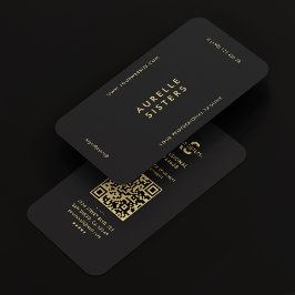 Modernes Marketing Monogram Beruflich Black Visitenkarte