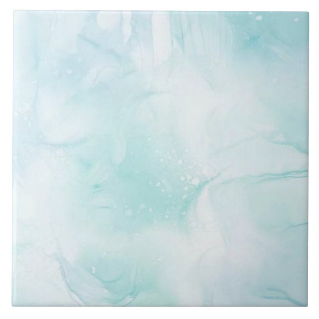 Modernes Marmorlicht Blau Fliese (Vorderseite)