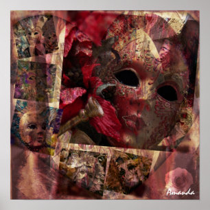 Modernes Maskendesign Poster