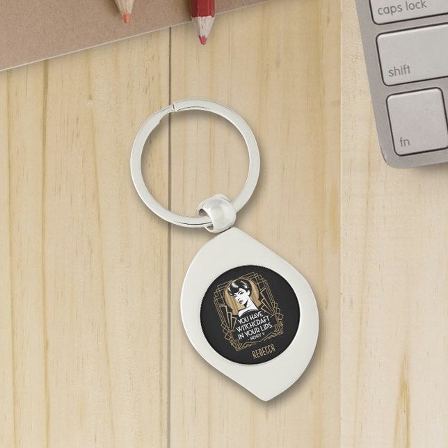 Modernes, maßgeschneidertes Typografie-Zitat schwa Schlüsselanhänger (Von Creator hochgeladen)