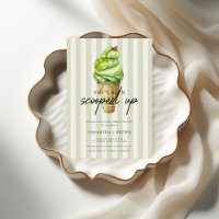 Modernes Matcha Ice Cream Brautparty