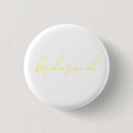 Modernes Matching Bridesmaid Bach Party | Gelb Button