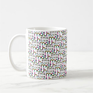 Modernes Mathematik-Typografie-Muster Kaffeetasse