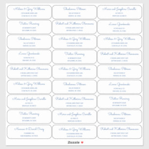 Modernes MCM Gästetikett Aufkleber