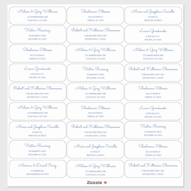 Modernes MCM Gästetikett Aufkleber (Blatt)