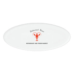 Modernes Meeresfrüchte-Restaurant & Market Crayfis Namenschild