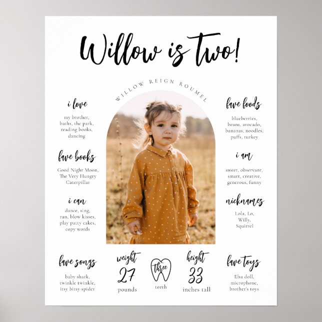 Modernes Meilenstein-Poster | Meilenstein-Poster Poster (Vorne)