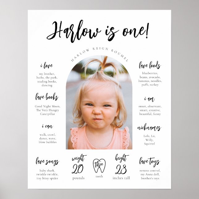 Modernes Meilenstein-Poster | Meilenstein-Poster Poster (Vorne)