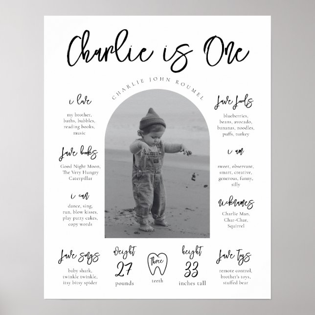 Modernes Meilenstein-Poster | Meilenstein-Poster Poster (Vorne)