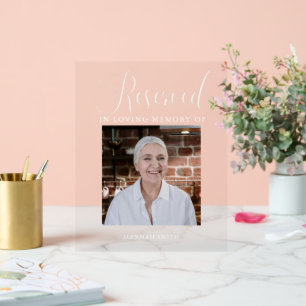 Modernes Memorial Foto Memorial Sign Acrylschild