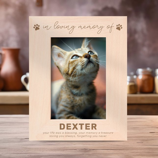 Modernes Memorial für den Verlust von Haustieren Geätzte Rahmen (Von Creator hochgeladen)