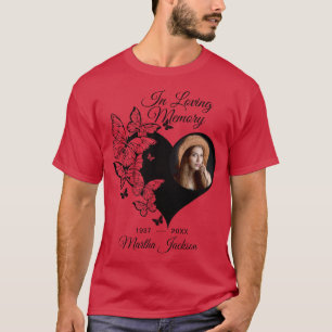Modernes Memorial zum Foto "In Love Memory" T-Shirt