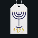Modernes Menorah-Geschenk Tag Navy Gold Geschenkanhänger<br><div class="desc">Menorah Geschenk Tag Navy Gold anpassbare Geschenketage Tags Paleo Hebräische Buchstaben - Menorah: Mem, Nun, Resh, Hey Mem - Chaos Mighty Blood Nun - Fortsetzung Son Resh - Erste Top Beginning Hey - Sehen Sie Reveal Breath H4501 (Strong) מְ ה נ וֹ נֹ רָ מְ רָ h Herren-o-raw', Herren-o-raw' Weibchen...</div>
