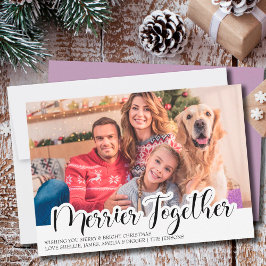 Modernes Merrier Together Single Foto Handschrift