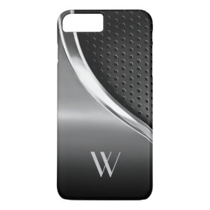 Modernes Metallic-Look Mit Monogramm iPhone 8 Plus/7 Plus Hülle