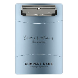 Modernes, metallisch blaues Edelstahl-Aussehen Mini Klemmbrett