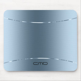 Modernes, metallisch blaues Edelstahl-Aussehen Mousepad
