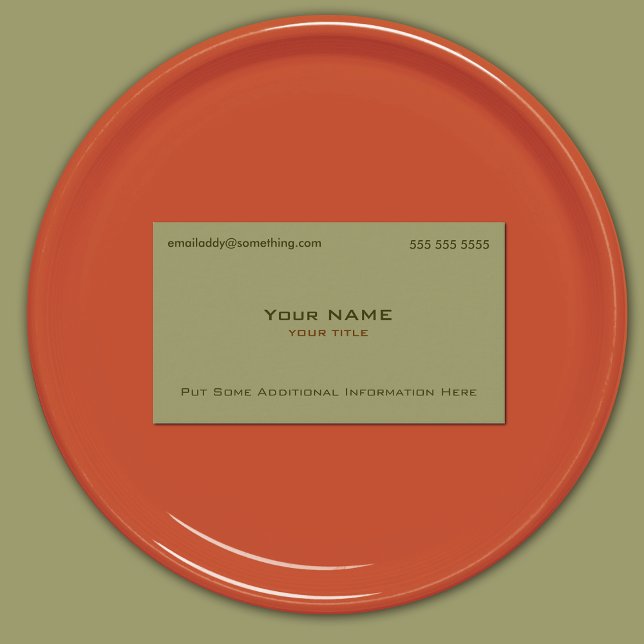 Modernes Militär Green Visitenkarte (Von Creator hochgeladen)