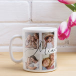 Modernes Mimi Script | Entenkinder - FotoCollage Kaffeetasse<br><div class="desc">Schickt ein wunderschönes personalisiertes Geschenk an eure Oma (Mimi), das sie für immer lieben wird. Spezielle personalisierte Enkelkinder Foto Collage Tasse, um Ihre eigenen speziellen FamilienFotos und Erinnerungen zu zeigen. Unser Design zeichnet sich durch ein schlichtes 10 Foto Collage Grid Design mit "Mimi" in einem schönen, handgeschriebenen schwarzen Skriptstil aus....</div>