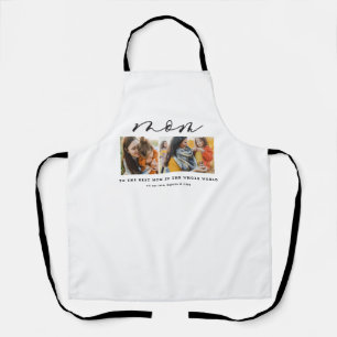 Modernes Mindest-Multi-Foto-Script-Mama-Geschenk Schürze