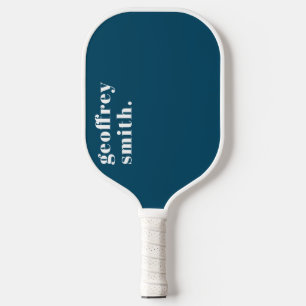 Modernes Minimal Aquamarin Blue Your Individuelle  Pickleball Schläger