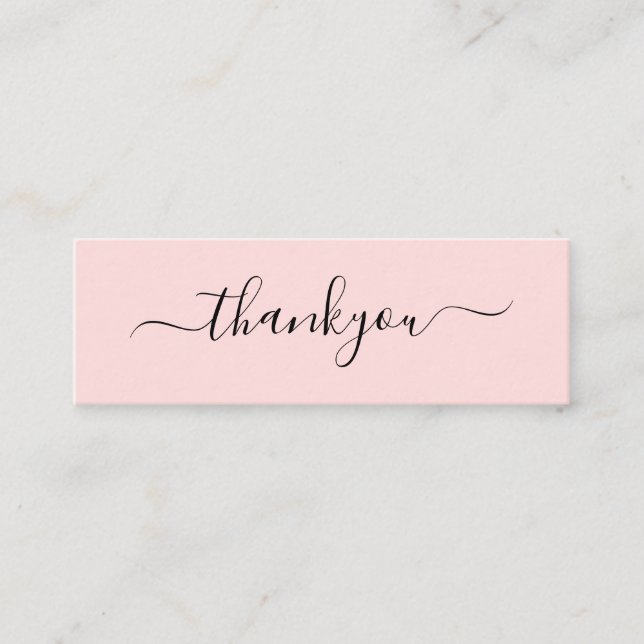 Modernes Minimal Business Vielen Dank für die Best Mini Visitenkarte (Vorderseite)