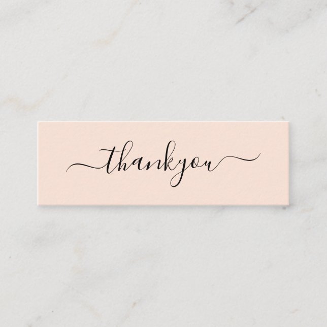 Modernes Minimal Business Vielen Dank für die Best Telefonnummerkarte (Vorderseite)