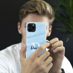 Modernes Minimal Classic Elegant Monogram iPhone 15 Pro Max Hülle