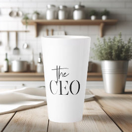 Modernes Minimal Der CEO Black Milchtasse