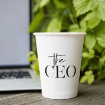 Modernes Minimal Der CEO Black