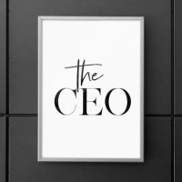 Modernes Minimal Der CEO Black