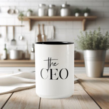 Modernes Minimal Der CEO Black