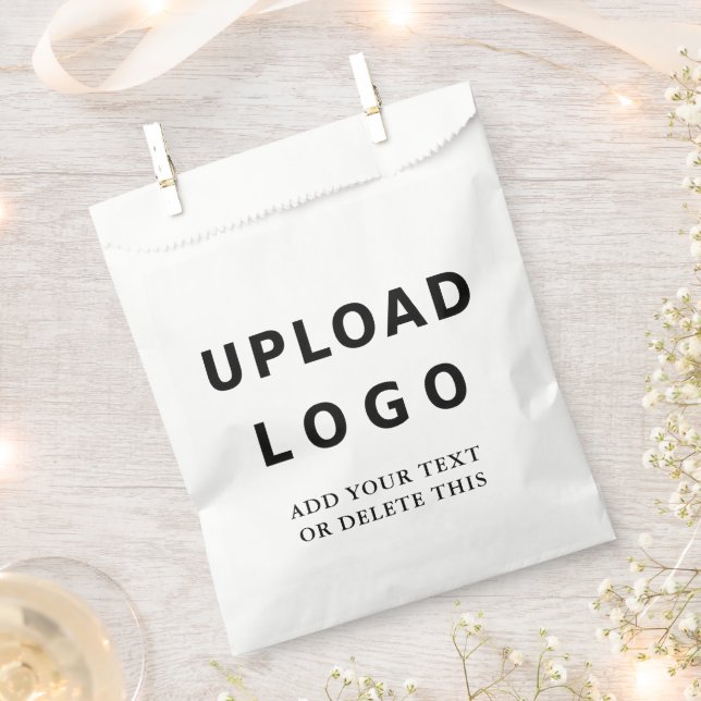 Modernes Minimal Elegantes Personalisiertes Firmen Geschenktütchen (Ausgeschnitten)