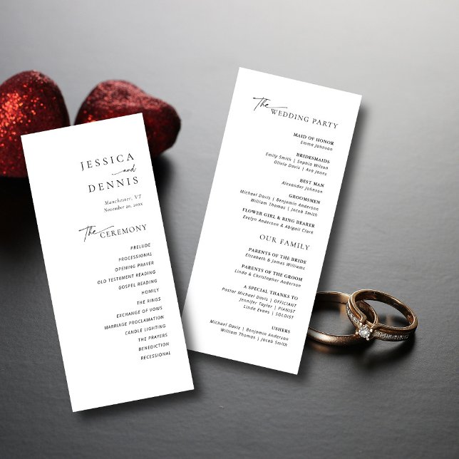 Modernes Minimal elegantes Script Chic Hochzeitspr (Von Creator hochgeladen)