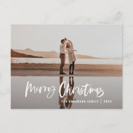 Modernes Minimal-Foto-Schrift Weihnachten