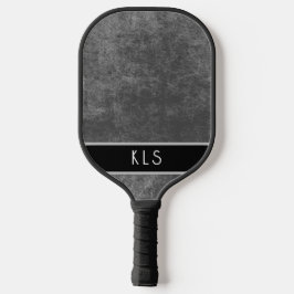 Modernes Minimal gestörtes Orange- und Aqua-Monogr Pickleball Schläger