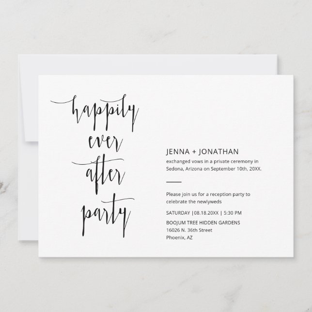 Modernes Minimal glücklich je nach QR Code Foto Einladung (Vorderseite)