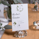 Modernes Minimal | Grüngrüner Frühling Tischnummer<br><div class="desc">Lebhaft, erdig und üppig! Die Farbtöne Grün und Hellcreme bilden eine frische, erdige Farbpalette. Diese einfache, aber üppige Farbkombination macht Spaß, lebendig und von der Natur inspiriert. Grün spricht vom Frühling, und kann als romantische neutral verwendet werden, die Leben zu jedem Hochzeitsstil oder Aussehen bringt. Die Bio Farbpalette ist sanft...</div>