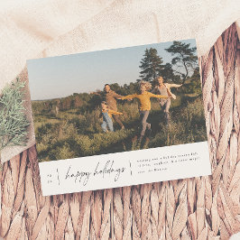 Modernes Minimal Happy Holidays Weihnachtsbudget