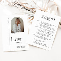 Modernes Minimal "Last Fling" Bachelorette Foto