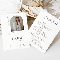 Modernes Minimal "Last Fling" Bachelorette Foto