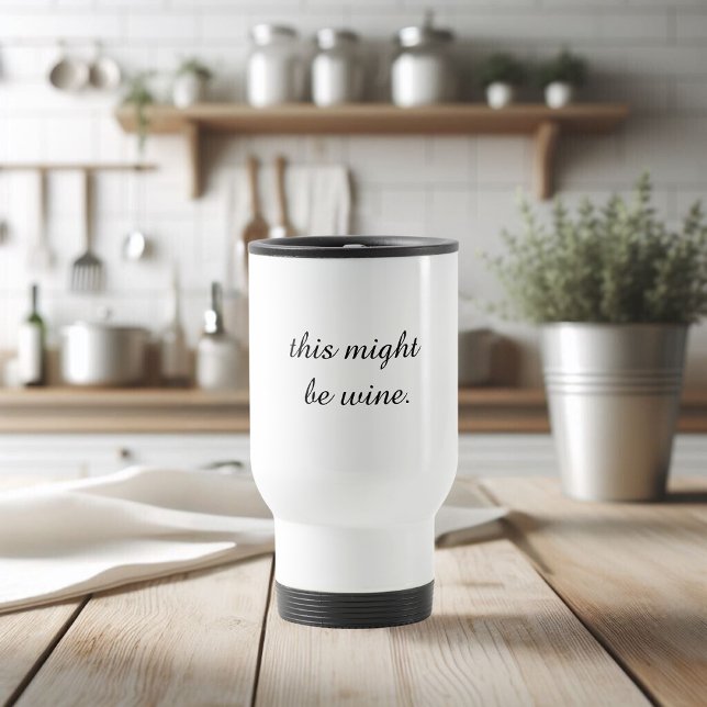 Modernes Minimal Liebe Weinangebot Reisebecher (Von Creator hochgeladen)
