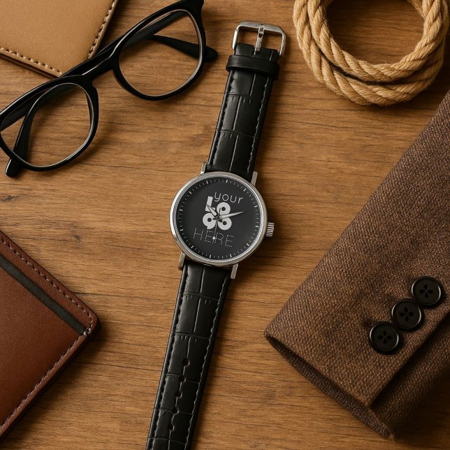 Modernes Minimal-Logo für das White Business auf s Armbanduhr (Von Creator hochgeladen)