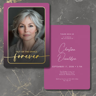 Modernes Minimal-Rosa-Foto-Renting-Party Folieneinladung