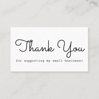 Modernes Minimal Vielen Dank Visitenkarte