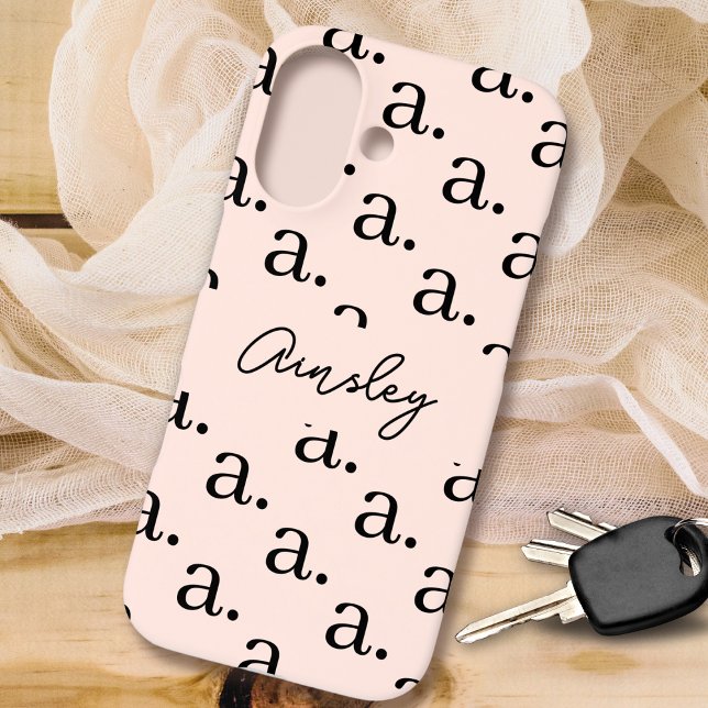 Modernes Minimal zeitgenössisches, stylisches Mono Case-Mate iPhone Hülle (Von Creator hochgeladen)