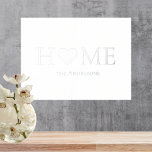 Modernes Minimal-Zuhause-Personalisiertes Geschenk Foliendrucke<br><div class="desc">Modernes personalisiertes Poster der minimalen Zuhause-Familie sollte die Werte,  die Persönlichkeit und die Einzigartigkeit der Zuhause widerspiegeln und gleichzeitig in ihre moderne und minimalistische Ästhetik passen.</div>