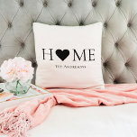 Modernes Minimal-Zuhause-Personalisiertes Geschenk Kissen<br><div class="desc">Modernes Minimal-Zuhause-Personalisiertes Geschenk</div>